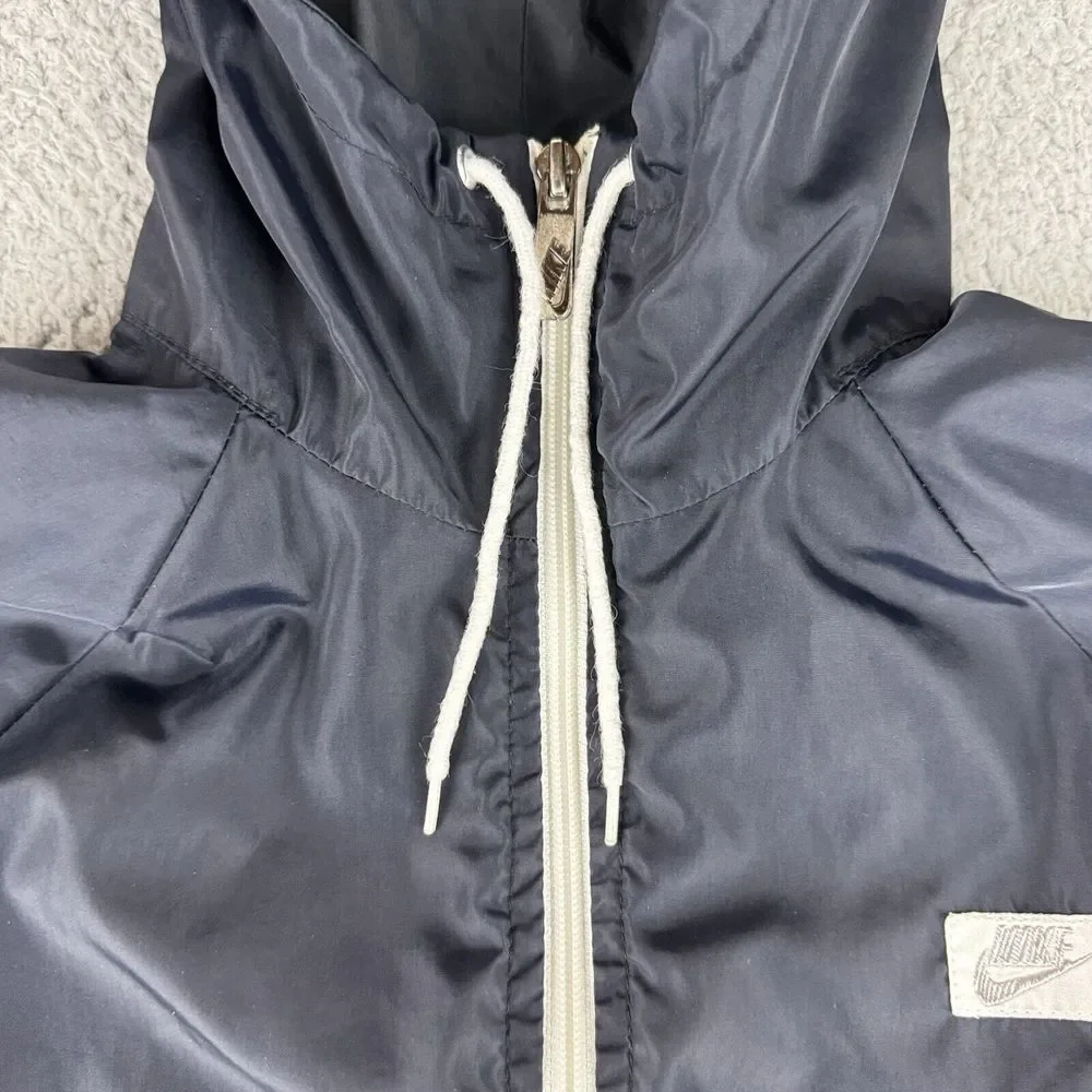 Vintage Nike Windrunner Jacket 90s White Black‎ Men's Size Large Runs Small